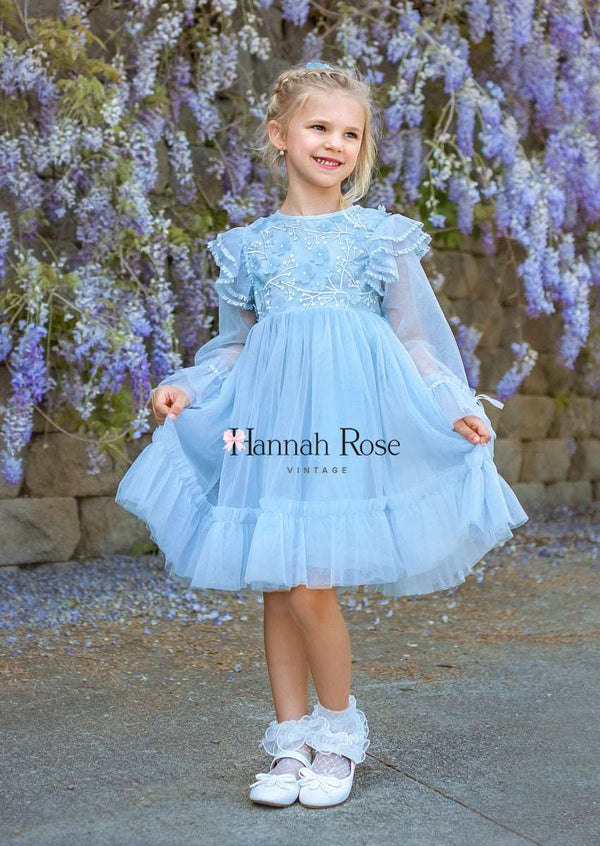 Sax Blue Girl Fur Birthday Frock, Feather Baby Shower Outfit, Flower Girl  Dress, Kid Party Cloth, Princess Vesture, Baby Gown, Toddler Frock - Etsy |  Wedding dresses for kids, Girls fur, Baby gown